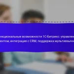 Функциональные возможности 1С-Битрикс: управление контентом, интеграция с CRM, поддержка мультиязычности