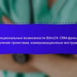 Функциональные возможности Bitrix24: CRM-функции, управление проектами, коммуникационные инструменты
