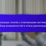 Интеграция Joomla с платежными системами: обзор возможностей и этапы реализации