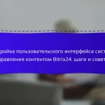 Настройка пользовательского интерфейса системы управления контентом Bitrix24: шаги и советы