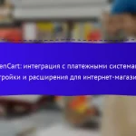 OpenCart: интеграция с платежными системами, настройки и расширения для интернет-магазинов